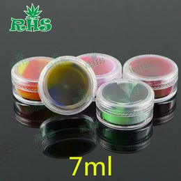 7 ml plastic acryldoos met deksel lege cosmetische jar transparante monster siliconen container mini cream jar cosmetische verpakking