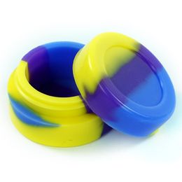 7 ml de récipient en silicone pots Dabs herbe sèche FDA verre cendrier boîte vaporisateur pour concentré cire huile boule conteneurs