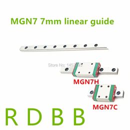 Guía lineal de 7 mm MGN7 60 100 150 mm 150 160 200 220 250 300 350 400 450 500 550 600 650 mm Rail lineal + MGN7H o MGN7C Bloque