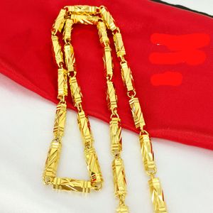 7mm Dikke Cool Mens Ketting Hip Hop Stijl 18 K Geel Goud Gevulde Solid Heavy Collier 600mm Long