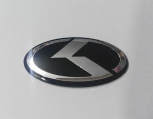 7 stks 1 set zwart K logo badge embleem 3d sticker voor KIA OPTIMA K5 2011-2017 auto emblems308S