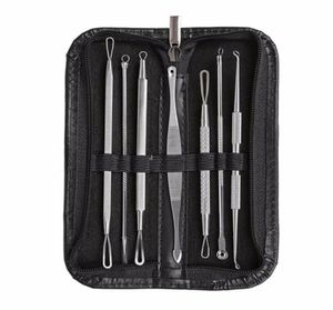 7pcs Blackhead de acné Pimple Blous Extractor Tool Tool Kit Set8421460