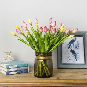 7 stks/set Kunstmatige Tulpen Bloemen DIY Tulp Boeket Outdoor Tuin Decoratie Thuis Party Bruiloft Decor Valentijnsdag Nep Bloemen 240322