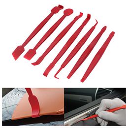 7 stks / set Auto Vinyl Wrap Film SqueeGee Schraper Tools Rand-Closing Tool voor Automobile Films Sticking Auto Styling Accessoires