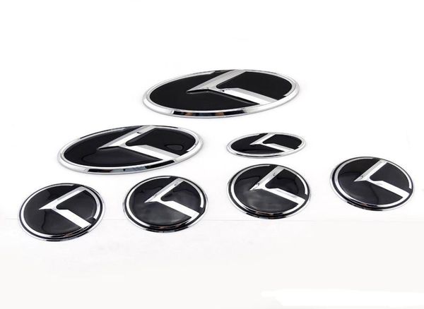 Lot de 7 autocollants 3D pour volant de voiture, étiquette, badge de démarrage, pour KIA OPTIMA K2K3K5 Venga, emblème de voiture, capuchon central de roue, 8359153