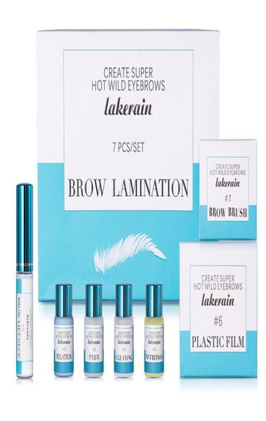 Juego de 7 unidades de Kit de laminación para cejas, conjunto de tinte para cejas, fijador de estilismo para cejas, modelado Simple y rápido de cejas gruesas Waid3066384