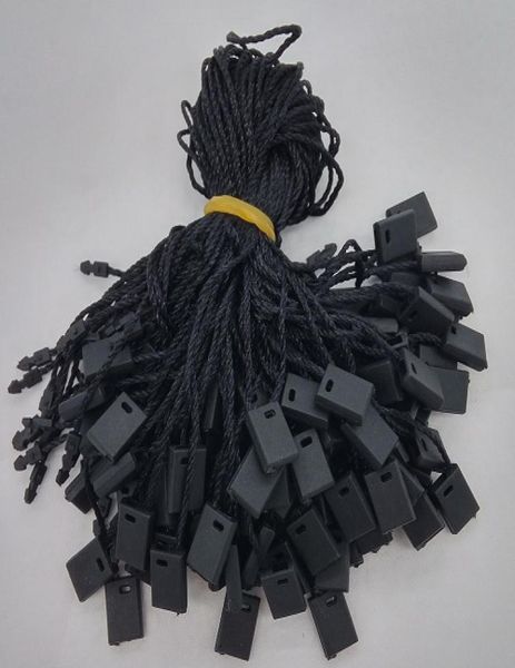 Chaîne d'étiquette volante noire de 7 pouces, 1000 pièces, cordon en Nylon pour étiquette volante noire pour 2219599