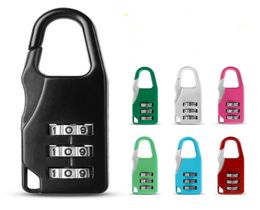 7styles 3 Mini Dial Digit Lock Number Code Wachtwoordcombinatie Hangslot Beveiliging Reis Veilig Lock voor hangslot Backpack Bagage LOC9020734