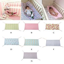 7-styles Pasgeboren Crib Infant Hangmat Baby Hangmat Gedrukt Reizen Draagbare Baby Slaapbed Afneembare Bassinet Crib Hangmat 100 * 70cm DA053