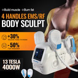 7Tesla EMSLIM Máquina de esculpir el cuerpo electromagnética EMS RF Estimulador muscular para la grasa Levante del tope del tope Dispositivo delgado del cuerpo