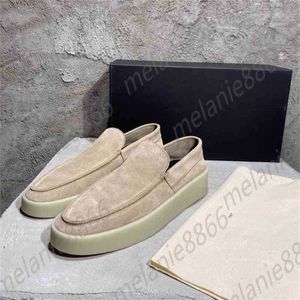 Chaussures de créateurs 7ème collection Essentialsof Gdo Sandales de haute qualité 1-1 Chaussures à enfiler en daim pour hommes Mocassins confortables de style hip hop