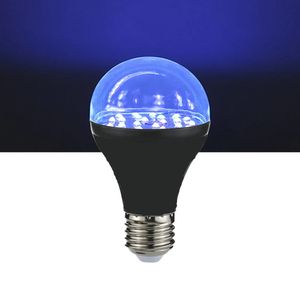 Ampoule UV 7W 25 LED A19, lumière noire ultraviolette avec pied de lampe E27