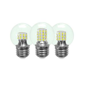 Bombillas LED G45 de 7W Luz diurna Equivalente a 60 vatios E26 E27 Base de tornillo Bombilla pequeña Luz blanca fría 6500K Iluminación para el hogar Ventilador de techo decorativo Luces no regulables crestech