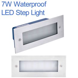 7W Street Lights Led Simple Modern Aluminum Mat Ingebouw Trap Outdoor Light Waterdichte IP65 Warm witte energie Saving Entertainment Villa Crestech