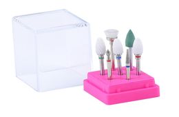 7x limas de uñas de carburo para limpieza de cutículas, juego de brocas para manicura, brocas artísticas de lijado 4735242