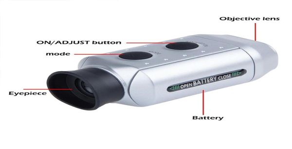 7x Télescope optique numérique Télescope Laser Manage monoculaire golf de golf Range de la portée de la gamme Mesure Distance Distance Mettelfinder3882567