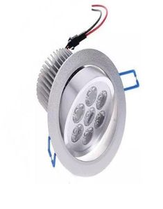 7x1W LED Techo Punta de luz Lámpara Montaje Flush 7W Dimmable 110V 220V para supermercados Decoración de lámparas de interior de baño White White 2950705