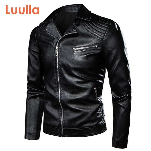 7xl Men Spring Motor Vintage Rock Roll Casual Cuir Jacket Men Men Men Automne Design Biker Rivet Pockets PU Le cuir Vestes Men P0813