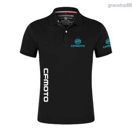 7zll Herenpolo's Cfmoto 2022 Heren Nieuwe Effen Kleurendruk Sport Sneldrogend Ademende Shirts Business Casual Shorts Mouw T-shirts Tops