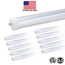 8' LED Lampen 8ft LED Buis Enkele Pin FA8 T8 LED Buizen Licht 8 ft 8Feet 45W LEDs Verlichting Buis Lamp winkel garage magazijn 2.4m fluorescerende vervangingen