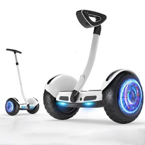 8/10 pouces 36 / 54V enfants adultes smart handle barre de jambe électrique scooter 2 roues stand up auto-équilibrage hoverboard 240422