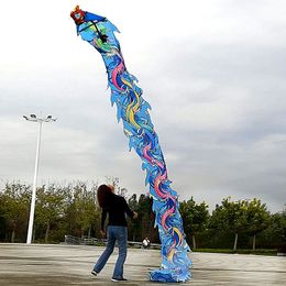 Ruban de danse du Dragon chinois de 8/10 mètres, avec corde de tête, ensemble de Fitness, Performance carrée, articles amusants en plein air, jouet de Festival