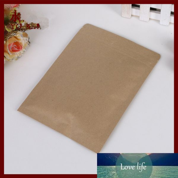 8*11 20 pièces brun auto kraft sacs en papier version plate pour cadeaux bonbons et bonbons nourriture thé bijoux emballage au détail papier