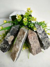 8-11cm Natural Crystal Wand Sphaleriet Stone Quartz Point Plating Gemstone Tower Mineral Specimen Healing