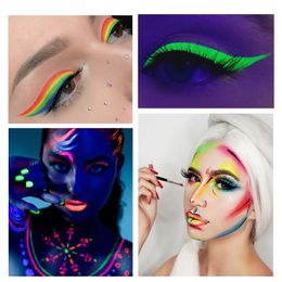 8/12 kleuren Halloween Oil Painting Cream Face Makeup Body Verf Pigment Paste Diy Luminous Paint voor drama Party Cos Prom Show