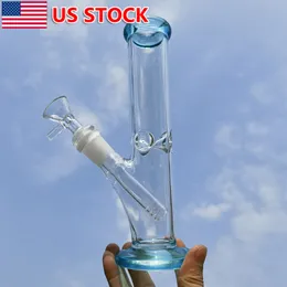 8.2 "Hookah Water Pipe Glass Bong Classic Smoking Beaker Base Bong+ Catcher de hielo