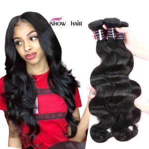 8-34inch nertsen Brazillian Straight Body Losse Diepe Kinky Krullend Peruviaans Indisch Menselijk Haar Bundels Virgin Hair Extensions