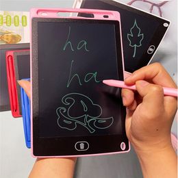 Tableta de escritura LCD de 8.5 pulgadas para niños Bloc de dibujo Tablero de garabatos digital electrónico con bolsa protectora Niño pequeño y niña Juguetes de aprendizaje Regalo Pizarra de escritura a mano