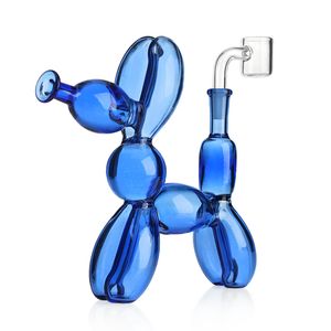 8,5 pouces Hookahs Verre Bong Nouveau Arrivée Robot Pet Dog Design Huile Rig Rig Colorful Pipes Hipy Mini Pipe Dab Rigs Small Bubbler Beaker Recycle