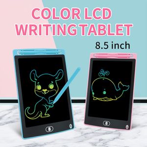 Tablette d'écriture LCD 8.5 pouces, planche à gribouiller électronique, bloc d'écriture numérique coloré, dessin graphique, cadeau d'anniversaire pour enfants