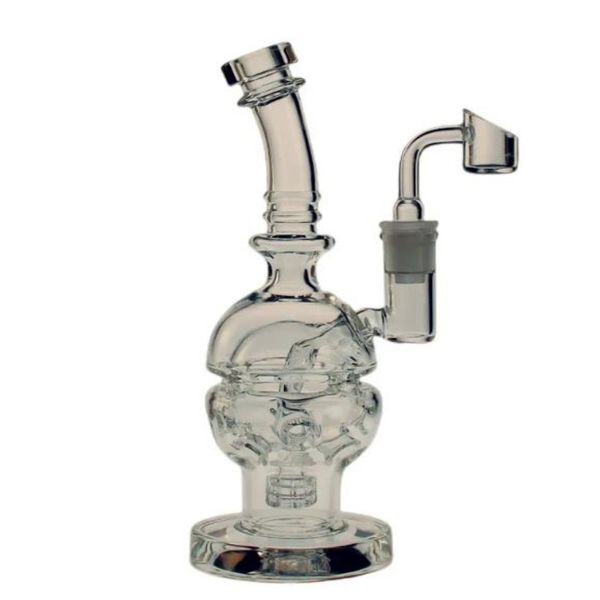 8,8 pouces de hauteur verre oeuf FAB bong narguilés plate-forme pétrolière Dab Rig recycleur tuyau d'eau taille de joint femelle 14.4mm