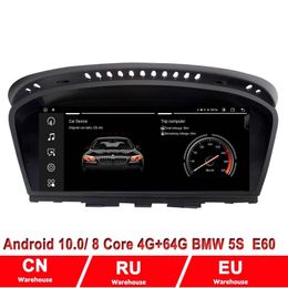 8,8 "4G Ram 64GRom Android 10 reproductor multimedia para coche para BMW Serie 5 E60/E61/E63/E64/E90/E9/E92/CCC/CIC Radio GPS CarPlay 4G LTE