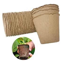 8*8 cm Tuin Plant Kwekerij Pulp Potten Biologisch Afbreekbare Zaailing Verhogen Cups Biologisch Afbreekbare Bloem Lade Verhogen Cups DH9557