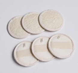 8 * 8 CM Ronde Vorm Natuurlijke Loofah Pad Back Pad Loofah Sponge Bad Douche Gezicht Body Exfoliator Bath Pad Toiletries GD118