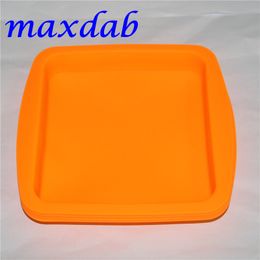 8 * 8 inch Diepe Dish Square Pan Jar 8.5 "Vriendelijke Non Stick Siliconen Containers Concentrate Oil Bho Silicon Trays Gratis DHL