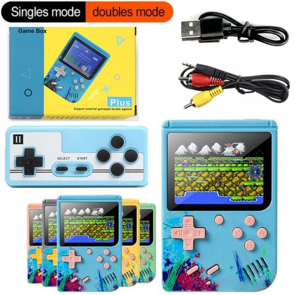 Consola de videojuegos retro portátil G50 de 8 bits y 3 pulgadas incorporada 500 Gamepad clásico Reproductor de juegos portátil doble individual Juego de bolsillo Pantalla LCD colorida