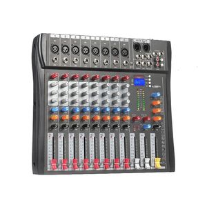 8 Kanaals Audio Mixer Mixing Console Bluetooth Sound Board USB Reverb Voor PC Stage Studio DJ Controller Monitoring y240110