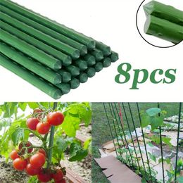 8 Coated stalen palen voor tuinstaken die worden gebruikt om bomen en planten tomatenpoolbeugels te repareren voor ingeputte en tuinplantenbeugels 240514