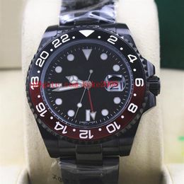 8 kleur mode goede kwaliteit horloge 40 mm GMT 116710 116713 116718 116619 zwarte pvd case Asia 2813 Beweging Mechanische automatische Men240N