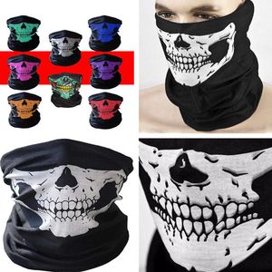 8 Kleur Outdoor Naadloze Magic Skull Sjaal Gezichtsmasker Fietsen Riding Maskers Warme Draag Facial Party 1000PCS T1i2325 Lamy