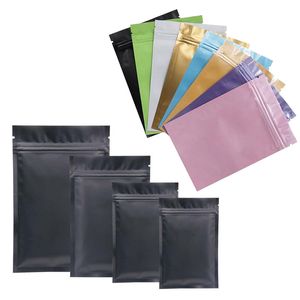 Sac en plastique Mylar sacs en papier d'aluminium pour le stockage à long terme des aliments et la Protection des objets de collection Stockage d'herbes colorées sur les deux côtés