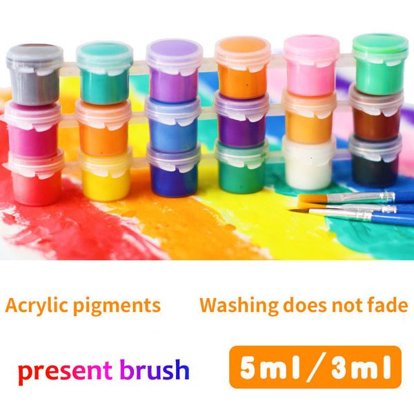 8 colores/set 50 Set Mix venta al por mayor caja de pintura para niños juguete educativo para niños Kit de herramientas de dibujo pintura con arte DIY pincel de dibujo