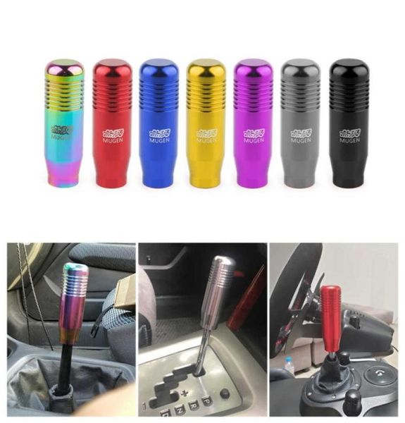 8 Color Universal Car Aluminium Manuel Gear Shift Knob Stick Manual Transmission GearStick Lever Shifter Shifter Shifter 85cm Car7281601