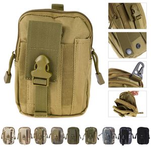 8 colores 1000D Táctico Molle Oxford Cinturón Bolsas Monedero Bolsa Monedero Deporte al aire libre tactica Paquete de cintura EDC Camping Senderismo Bolsa A56876054