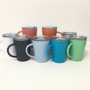 8 Couleurs 8 oz Tasse À Café Gobelet Avec Poignée En Acier Inoxydable Isolé Flacons À Vide Thermos Double Bière Lait Tasse Pour Boire