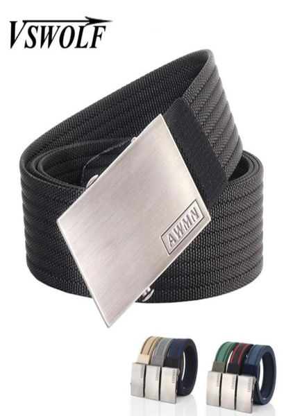 8 couleurs armée en nylon tactique ceinture de boucle métalle hommes jeans ceinture de haute qualité épaississeur bracelet swat accessoire de chasse 3098716